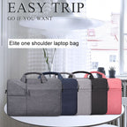 ST02S Waterproof Tear Resistance Hidden Portable Strap One-shoulder Handbag for 14.1 inch Laptops, with Suitcase Belt, ST02S 14.1 inch Black, ST02S 14.1 inch Dark Gray, ST02S 14.1 inch Pink, ST02S 14.1 inch Light Grey, ST02S 14.1 inch Navy Blue –...