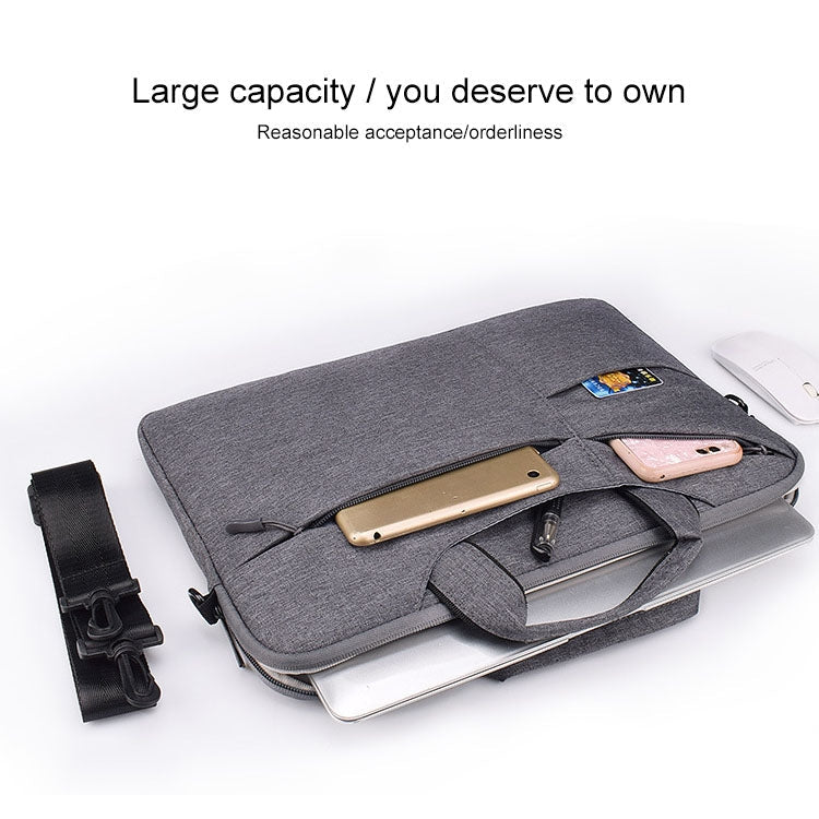 ST02S Waterproof Tear Resistance Hidden Portable Strap One-shoulder Handbag for 15.6 inch Laptops, with Suitcase Belt, ST02S 15.6 inch Black, ST02S 15.6 inch Dark Gray, ST02S 15.6 inch Pink, ST02S 15.6 inch Light Grey, ST02S 15.6 inch Navy Blue –...