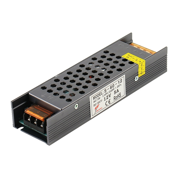SL-60-24 LED Regulated Switching Power Supply DCDC24V 2.5A Size: 170 x 49 x 29mm, SL-60-24, SL-60-12 SL-60-24 LED0141B