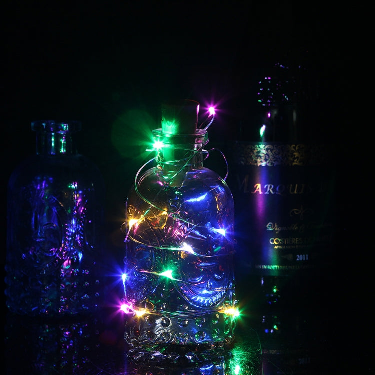 1m 10 LEDs SMD 0603 Solar Powered Copper Wire String Light Fairy Lamp Decorative Light, 1m Colorful Light