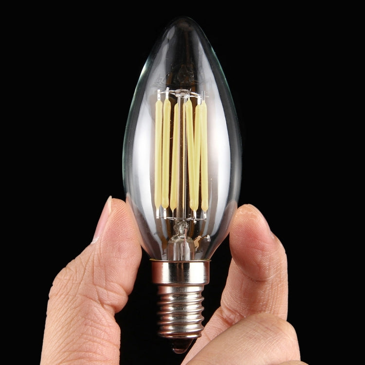 6 LEDs 450 LM Retro Energy Saving Light for Halls, AC 220V, Apiciform E14 6W 220V White Light