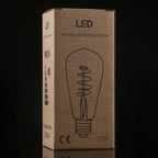 ST64 E27 4W 4 LEDs 600 LM 3000K Retro Dimming LED Filament Light Bulb Energy Saving Light, AC 220V, ST64 4W Warm White – TPU