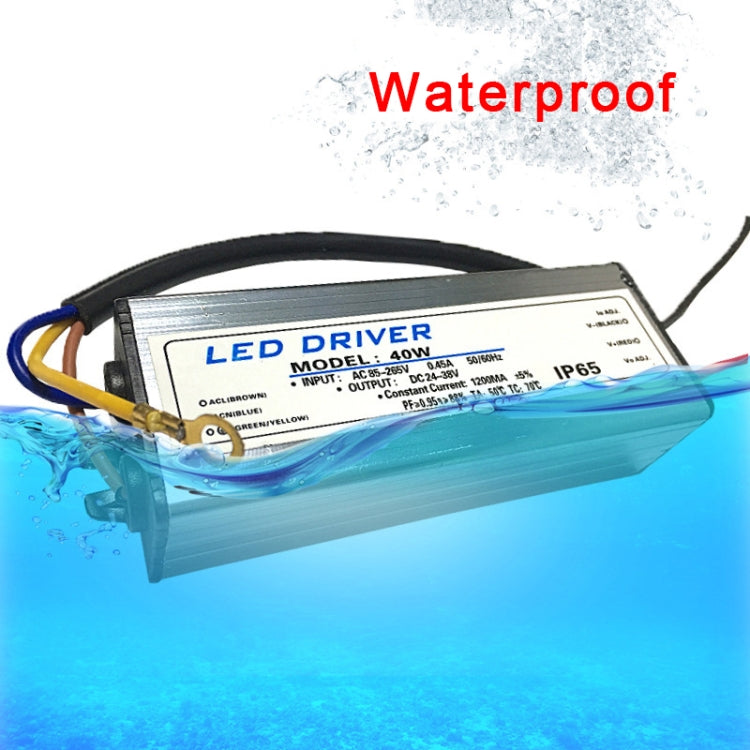 50W LED Driver Adapter AC 85-265V to DC 24-38V IP65 Waterproof, 50W – Waterproof, Aluminum Alloy, TPU