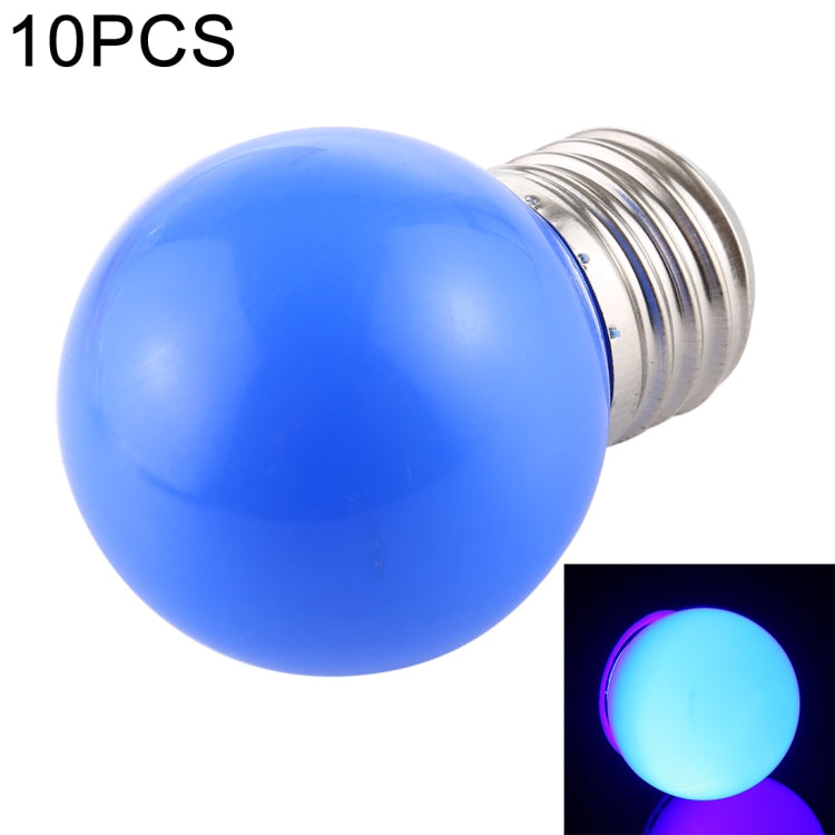 10 PCS 2W E27 2835 SMD Home Decoration LED Light Bulbs, AC 220V, AC 220V AC 220V Blue Light