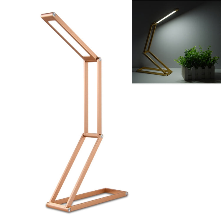 LED Desk Lamp 3W Folding Adjust USB Charging Eye Protection Table Lamp Gold