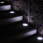 2 PCS 16 LEDs Solar Powered Buried Light Under Ground Lamp IP65 Waterproof Outdoor Garden Street Light, 16 LEDs