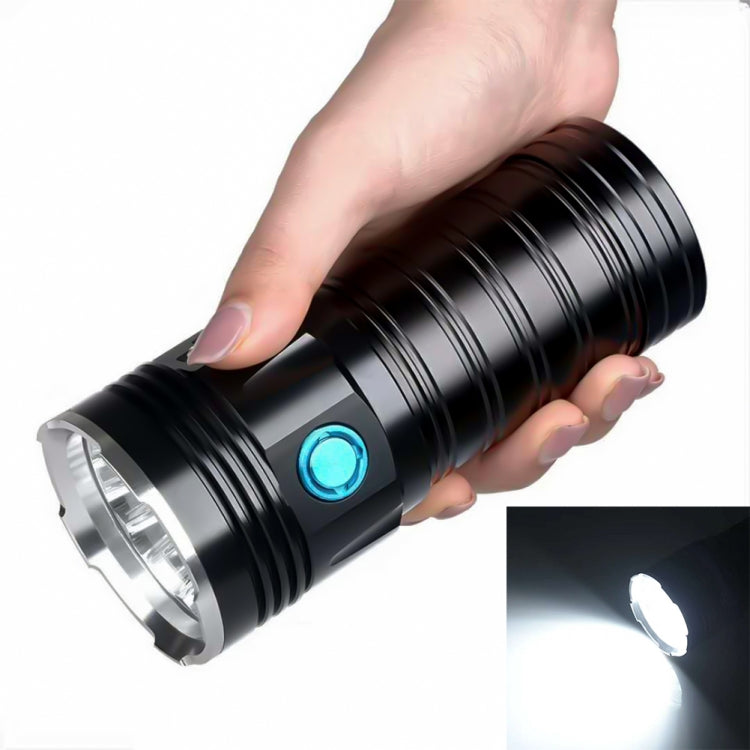 3 Gears, K18MAX 18xT6, Luminous Flux: 5400lm LED Flashlight, Without Battery – Waterproof, Aluminum Alloy, TPU Default Title