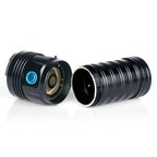 3 Gears, K18MAX 18xT6, Luminous Flux: 5400lm LED Flashlight, Without Battery – Waterproof, Aluminum Alloy, TPU