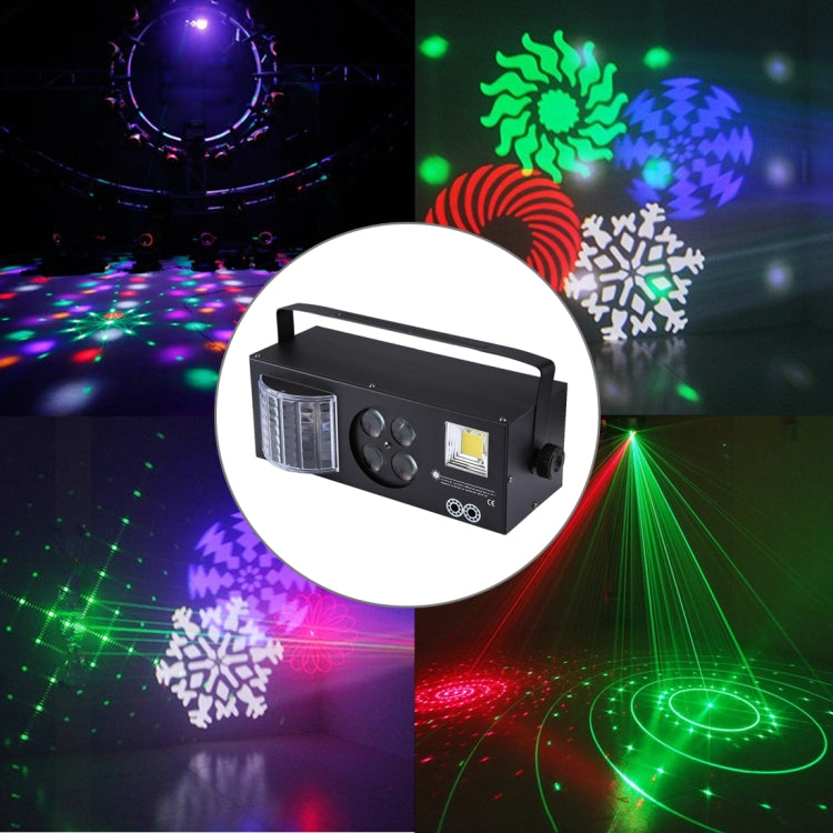 4 in 1 Projector Indoor Stage Decoration Atmosphere Light with Holder / Auto Run / Sound Control / DMX512, AC 90-240V – Durable Build, Easy to Use Default Title