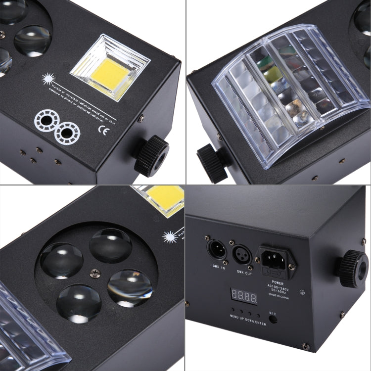 4 in 1 Projector Indoor Stage Decoration Atmosphere Light with Holder / Auto Run / Sound Control / DMX512, AC 90-240V – Durable Build, Easy to Use