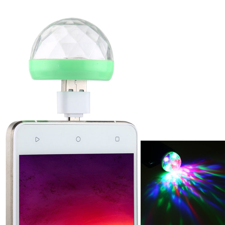 4W RGB USB LED Crystal Magic Ball Stage Light with Micro USB Adapter, with Micro USB Adapter with Micro USB Adapter