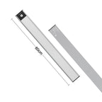 60cm Original Xiaomi Youpin YEELIGHT LED Smart Human Motion Sensor Light Bar Rechargeable Wardrobe Cabinet Corridor Wall Lamps, 60cm 60cm Silver