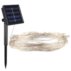 20m 200 LEDs SMD 0603 Solar Panel Silver Wire String Light Fairy Lamp Decorative Light, DC 5V, 20m 200 LEDs Colorful Light, 20m 200 LEDs White Light