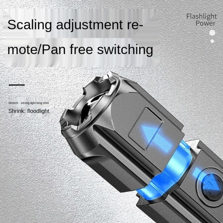 SMILING SHARK 622A Telescopic Focusing Three-gear Bright LED Flashlight, 622A