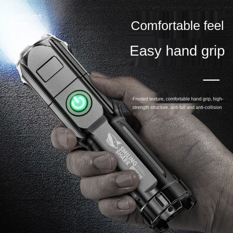 SMILING SHARK 622A Telescopic Focusing Three-gear Bright LED Flashlight, 622A
