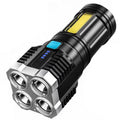 S03 4 x SMD 3030 + COB Strong Light USB Rechargeable LED Flashlight Default Title