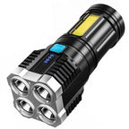 S03 4 x SMD 3030 + COB Strong Light USB Rechargeable LED Flashlight Default Title