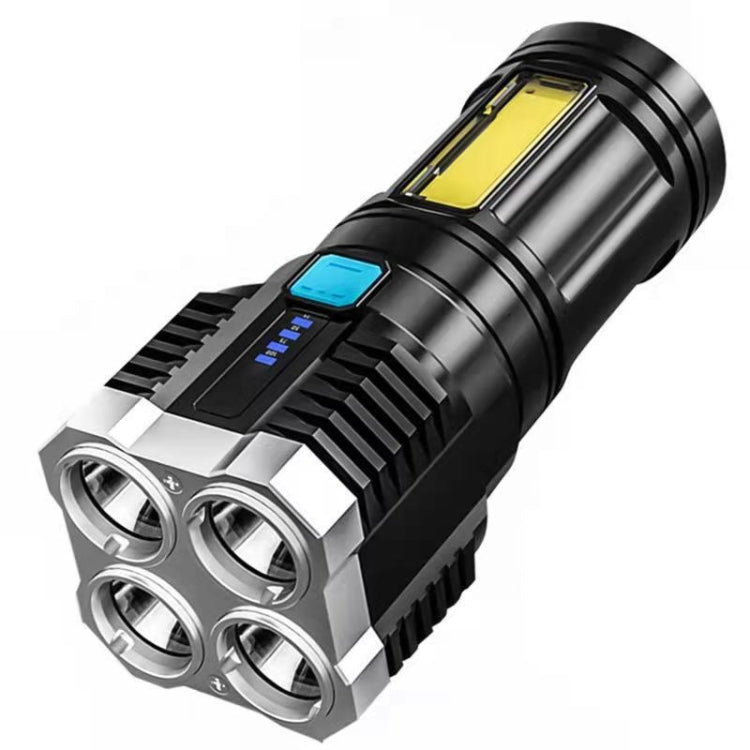 S03 4 x SMD 3030 + COB Strong Light USB Rechargeable LED Flashlight Default Title