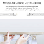Original Xiaomi Youpin Yeelight Smart WiFi APP Remote Control Extension LED Strip Light, Length: 1m