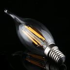 C35 E14 4W 4 LEDs 300 LM 3000K Dimmable Retro LED Filament Light Bulb Energy Saving Light, AC 220V, Long Tail E14 4W 220V Warm White, Long Tail E14 4W 220V White Light – TPU