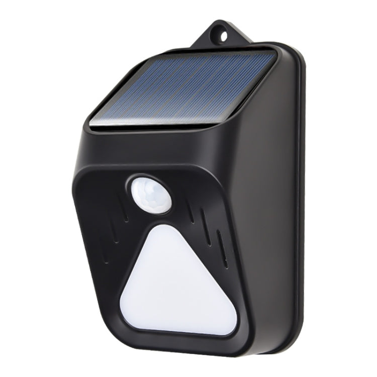 Solar Burglar Alarm Light Remote Control Human Body Induction Alarm – Waterproof Black