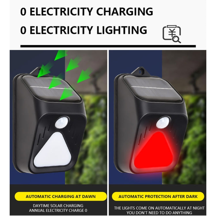 Solar Burglar Alarm Light Remote Control Human Body Induction Alarm – Waterproof