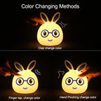 Creative Battery Powered LED Decoration Lamp Novelty Gift, Smile Pink Rabbit/Battery-Powered, Smile Blue Rabbit/Battery-Powered, Happy Pink Rabbit/Battery-Powered, Happy Blue Rabbit/Battery-Powered