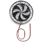 65 LEDs SMD 2835 Motorcycle Modified Windmill Angel Eyes RGB Light Fire Wheel Light Styling Flash Atmosphere Lamp, Diameter: 8.3cm, DC 12V, 65 LEDs Diameter: 9cm – Durable Build, Easy to Use