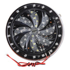 58 LEDs SMD 2835 Motorcycle Modified Windmill Angel Eyes RGB Light Fire Wheel Light Styling Flash Atmosphere Lamp, Diameter: 10cm, DC 12V, 58 LEDs Diameter: 10cm – Durable Build, Easy to Use