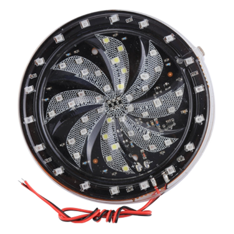 58 LEDs SMD 2835 Motorcycle Modified Windmill Angel Eyes RGB Light Fire Wheel Light Styling Flash Atmosphere Lamp, Diameter: 10cm, DC 12V, 58 LEDs Diameter: 10cm – Durable Build, Easy to Use