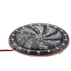 58 LEDs SMD 2835 Motorcycle Modified Windmill Angel Eyes RGB Light Fire Wheel Light Styling Flash Atmosphere Lamp, Diameter: 10cm, DC 12V, 58 LEDs Diameter: 10cm – Durable Build, Easy to Use