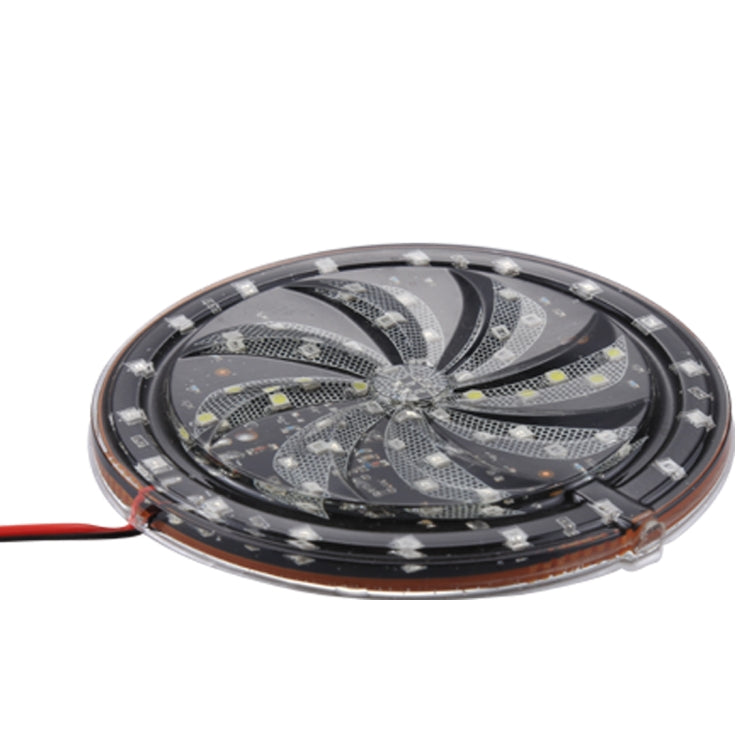 58 LEDs SMD 2835 Motorcycle Modified Windmill Angel Eyes RGB Light Fire Wheel Light Styling Flash Atmosphere Lamp, Diameter: 10cm, DC 12V, 58 LEDs Diameter: 10cm – Durable Build, Easy to Use