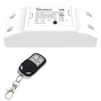 Sonoff 433MHz DIY WiFi Smart Wireless Remote Control Timer Module Power Switch with 4-keys Remote Control for Smart Home, Support iOS and Android, 433MHz with Remote Control
