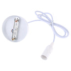 E14 Lamp Holder DIY Ceiling Chandelier Light Bulbs Screw Base Socket, Cable Length: 1m, E14 White E14 White