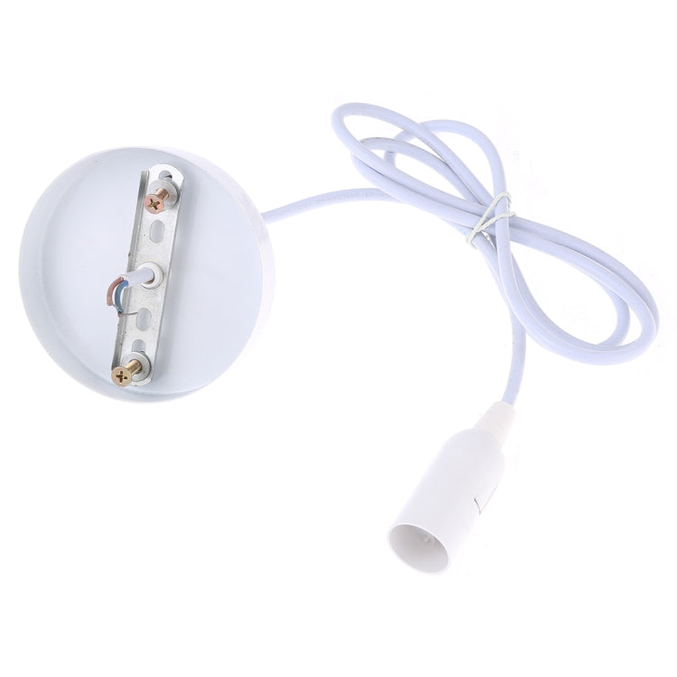 E14 Lamp Holder DIY Ceiling Chandelier Light Bulbs Screw Base Socket, Cable Length: 1m, E14 White E14 White