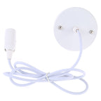 E14 Lamp Holder DIY Ceiling Chandelier Light Bulbs Screw Base Socket, Cable Length: 1m, E14 White