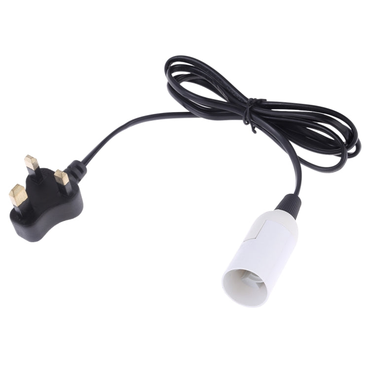 E14 Wire Cap Lamp Holder Chandelier Power Socket with 1.2m Extension Cable, Small UK Plug, EU Plug, 1.5m, AU Plug, 1.2m, US Plug, 1.5m, Small UK Plug, 1.2m, Big UK Plug, 1.5m – Durable Build, Easy to Use Small UK Plug, 1.2m White