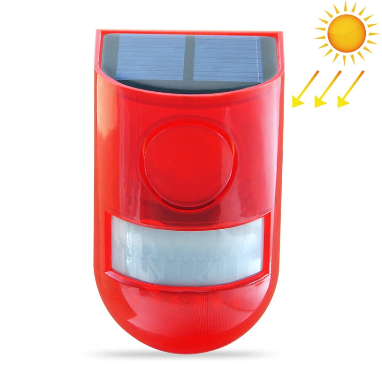 Solar Powered Sound-light Alarm Warning Light IP65 Waterproof 110 dB Burglar Alarm Default Title