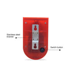 Solar Powered Sound-light Alarm Warning Light IP65 Waterproof 110 dB Burglar Alarm