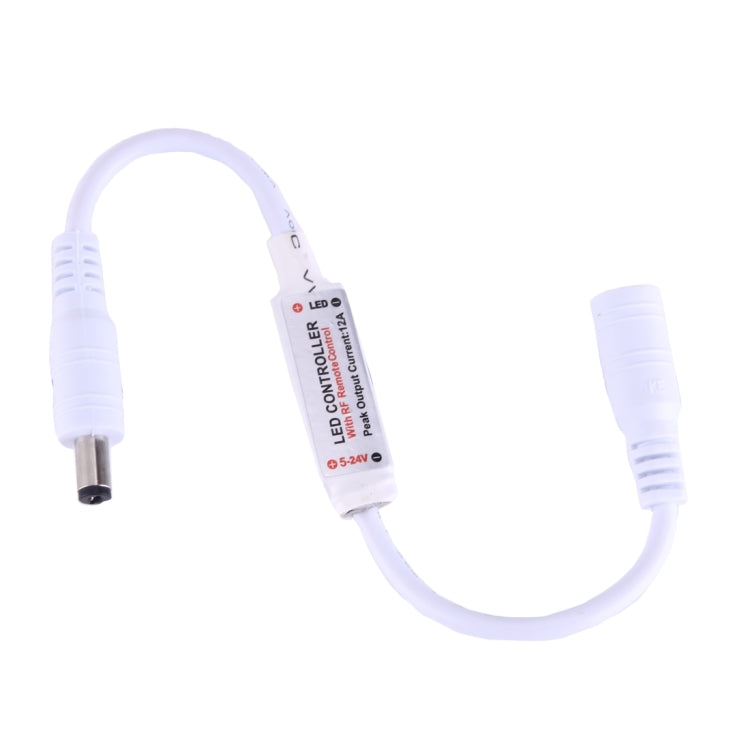 Mini Single Color LED Controller with 11 Keys RF Remote Control, DC 5-24V(White) – TPU