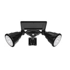 Solar Powered Robot LED Spotlight Double-headed Smart Sensor Light for Outdoor Lawn