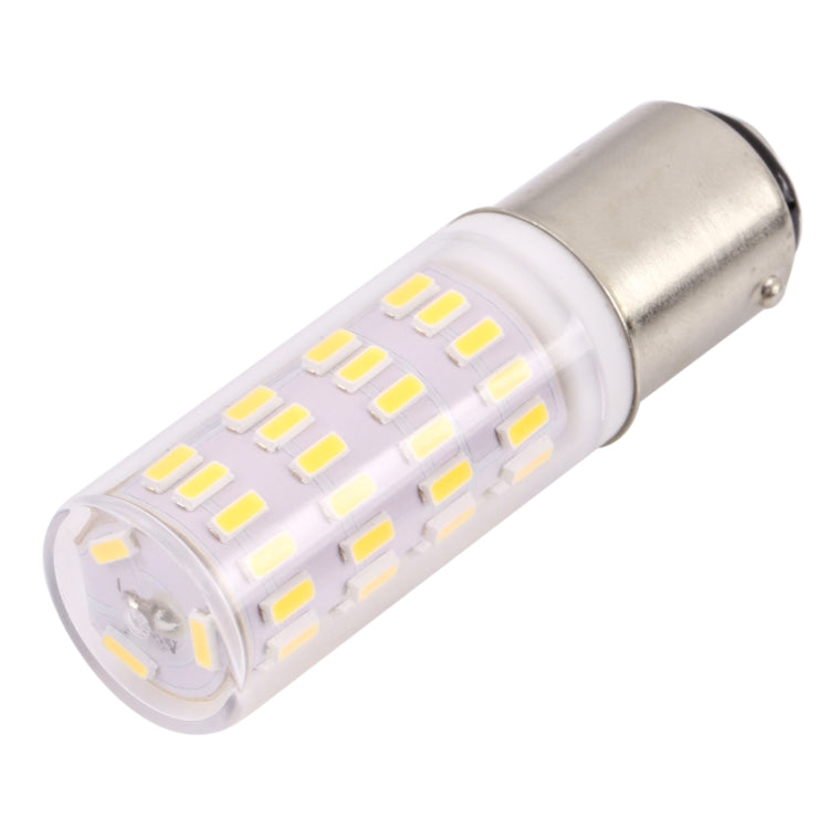 BA15D 63 LEDs SMD 4014 3000K Energy Saving LED Corn Light, AC / DC 12-24V White Light