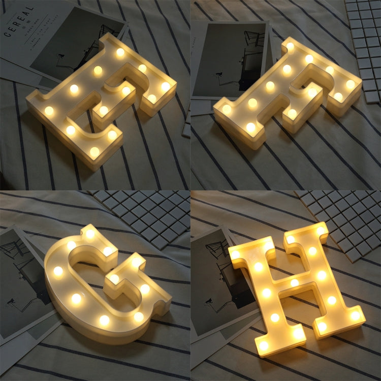 Dry Battery Powered Warm White Standing Hanging LED Holiday Light, A, N, B, O, C, P, D, Q, E, R, F, T, G, U, I, V, J, W, K, X, L, M, Z