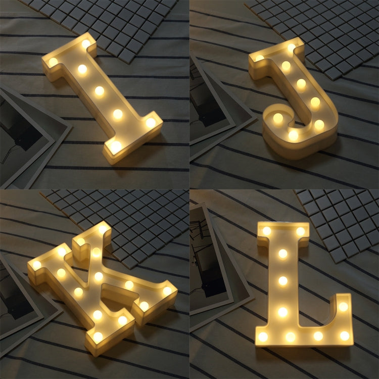 Dry Battery Powered Warm White Standing Hanging LED Holiday Light, A, N, B, O, C, P, D, Q, E, R, F, T, G, U, I, V, J, W, K, X, L, M, Z