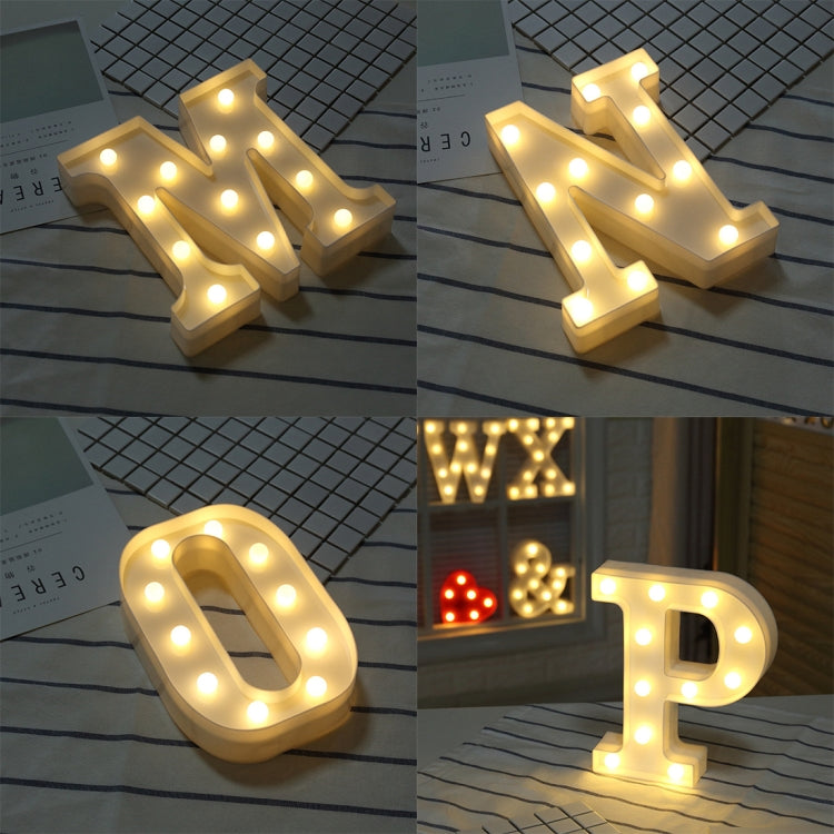 Dry Battery Powered Warm White Standing Hanging LED Holiday Light, A, N, B, O, C, P, D, Q, E, R, F, T, G, U, I, V, J, W, K, X, L, M, Z