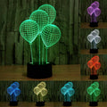 7 Color Discoloration Creative Visual Stereo Lamp Desk Lamp Night Light, Balloon Style Balloon Style