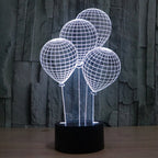 7 Color Discoloration Creative Visual Stereo Lamp Desk Lamp Night Light, Balloon Style
