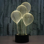 7 Color Discoloration Creative Visual Stereo Lamp Desk Lamp Night Light, Balloon Style