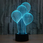 7 Color Discoloration Creative Visual Stereo Lamp Desk Lamp Night Light, Balloon Style