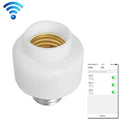 200W Max E27 APP Remote Control WiFi Smart Light Bulb Adapter Lamp Base Works with Alexa Echo & Google Home, AC 100-250V, APP Control APP Control